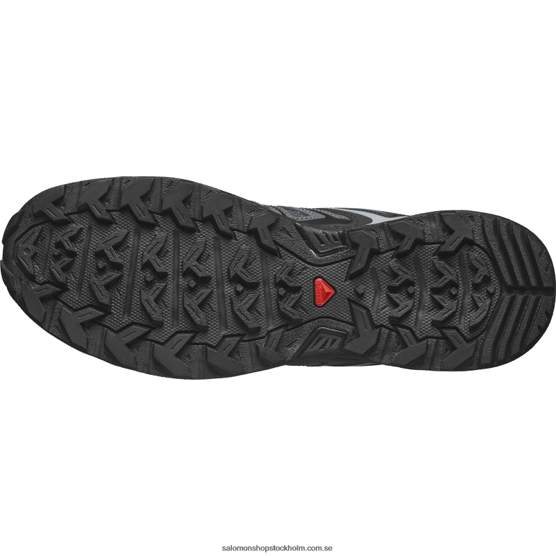 Salomon svart/ebenholts/blå aska vandringsskor för män - x ultra pioneer aero T82RP21