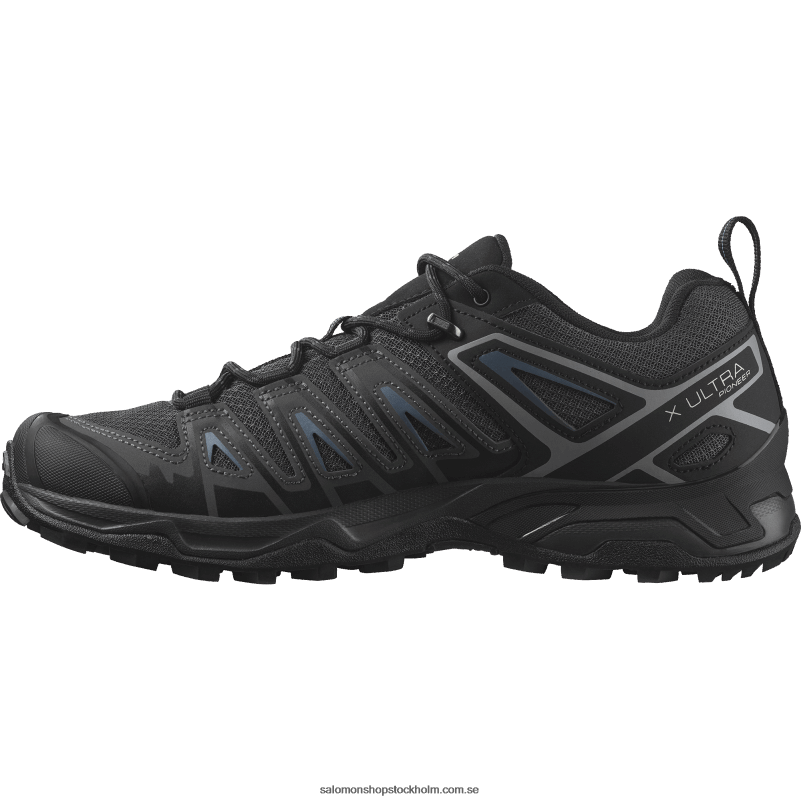 Salomon svart/ebenholts/blå aska vandringsskor för män - x ultra pioneer aero T82RP21