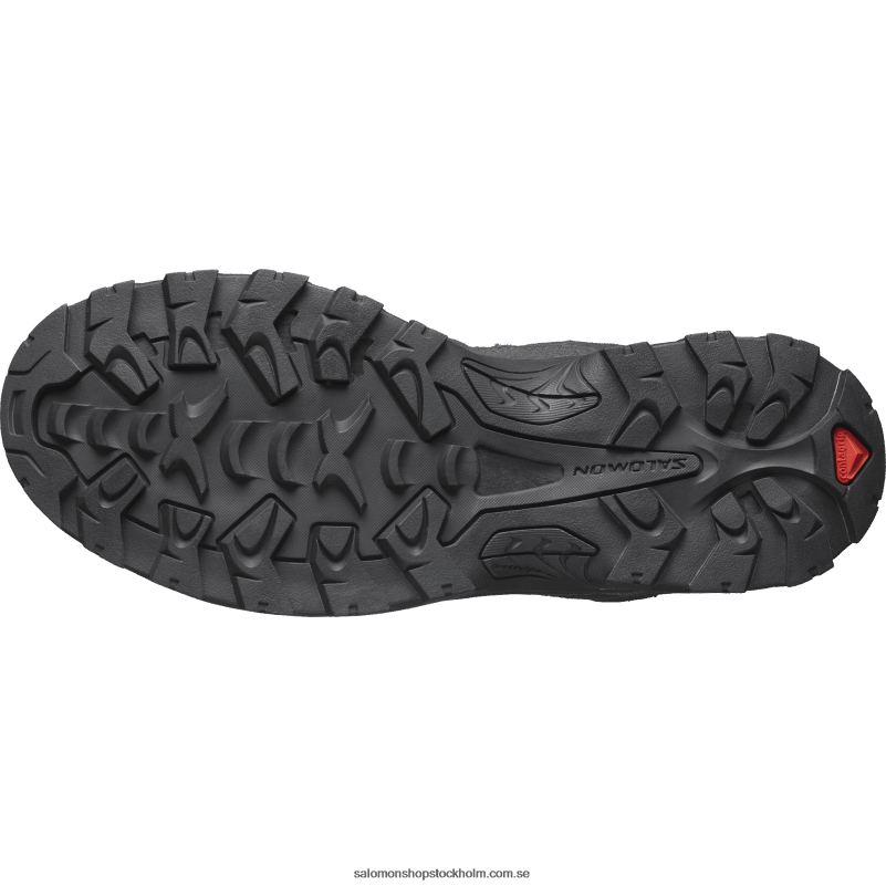 Salomon svart/fantom/magnet vandringskängor i läder för män - quest rove gore-tex T82RP53
