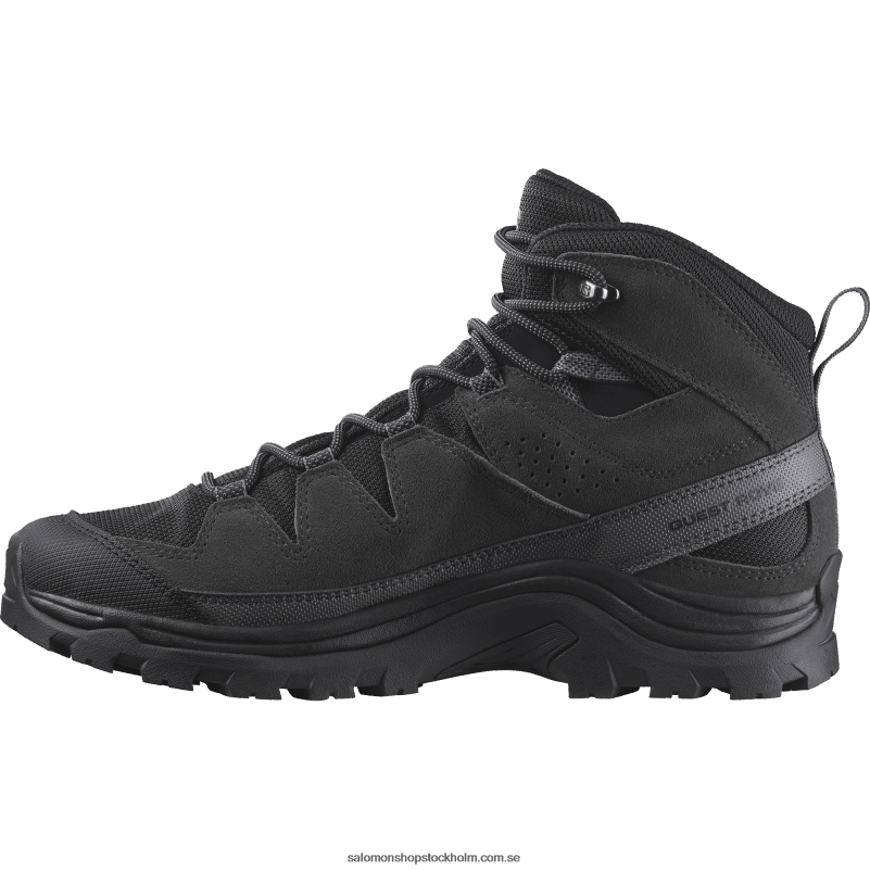 Salomon svart/fantom/magnet vandringskängor i läder för män - quest rove gore-tex T82RP53