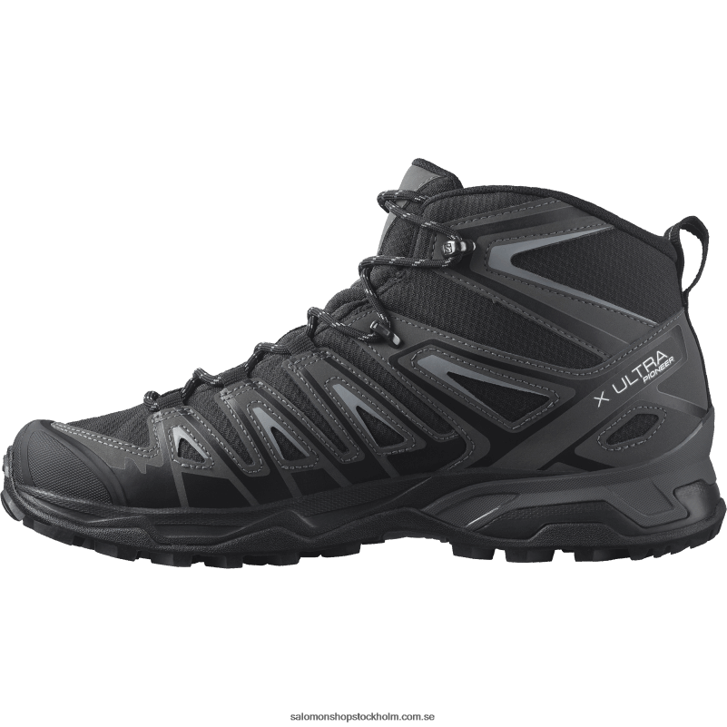 Salomon svart/magnet/monument vandringskängor för män - x ultra pioneer mid clima vattentät T82RP40