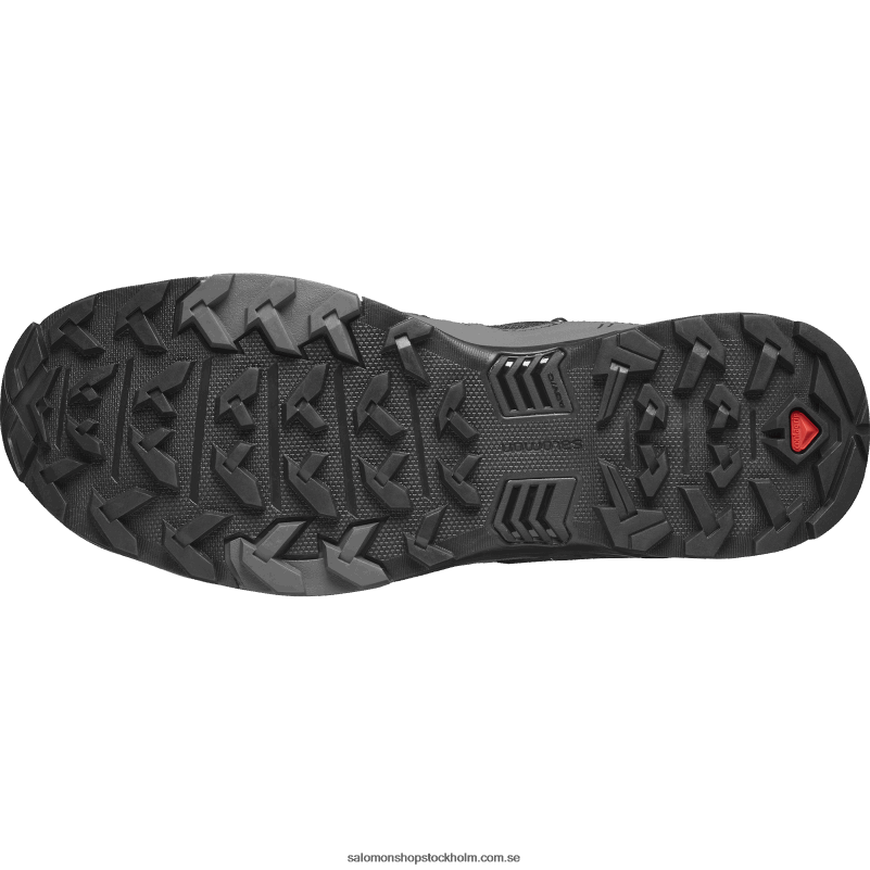 Salomon svart/magnet/pärlblå vandringskängor för män - x ultra 4 mid wide gore-tex T82RP42