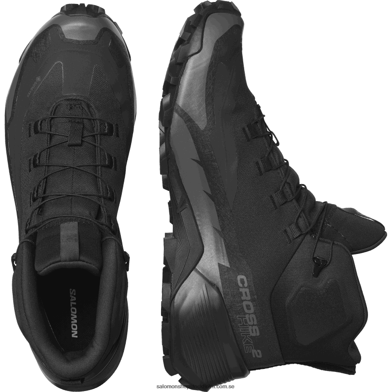 Salomon svart/magnet vandringskängor för män - cross hike 2 mid gore-tex T82RP36
