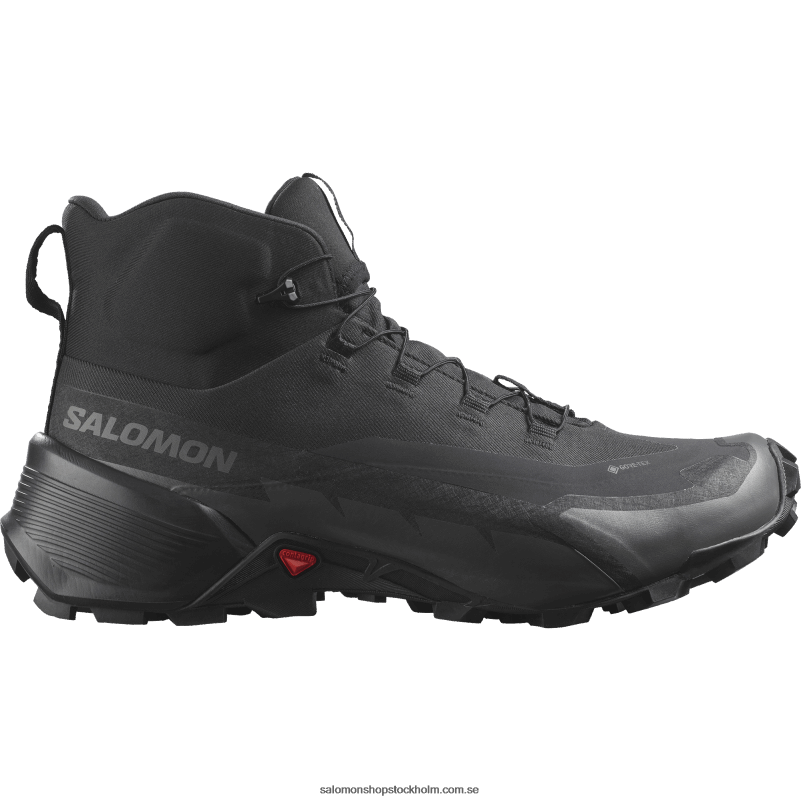 Salomon svart/magnet vandringskängor för män - cross hike 2 mid gore-tex breda T82RP19