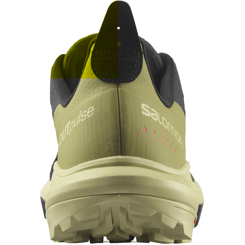 Salomon svart/purjolöksgrön/vallmoröd vandringsskor för män - outpulse T82RP28