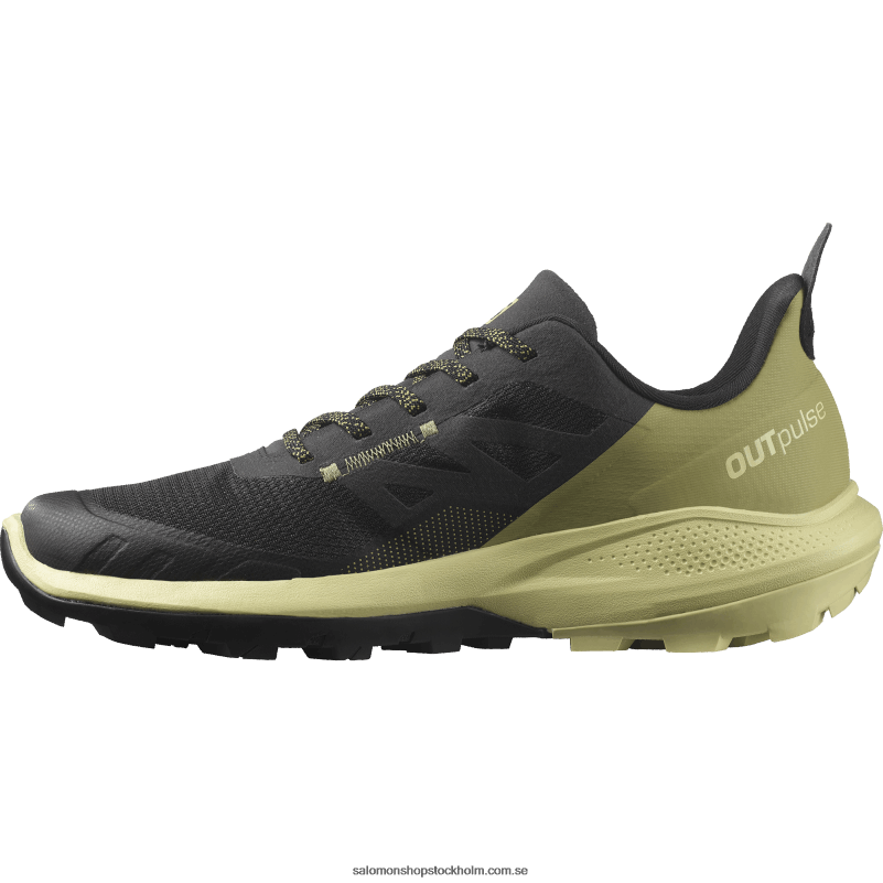 Salomon svart/purjolöksgrön/vallmoröd vandringsskor för män - outpulse T82RP28