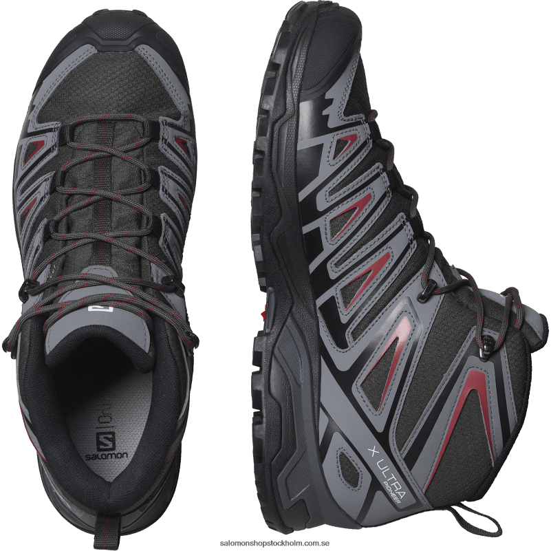 Salomon torv/lugn nyans/cykelröd vandringskängor för män - x ultra pioneer mid clima vattentät T82RP39