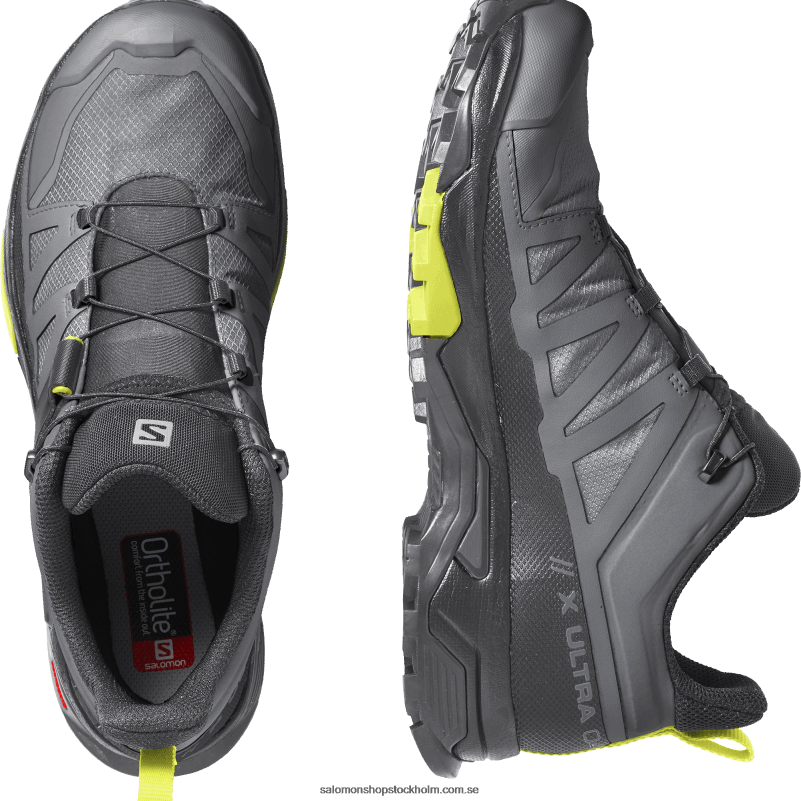 Salomon tyst nyans/svart/nattljus vandringsskor för män - x ultra 4 gore-tex T82RP14