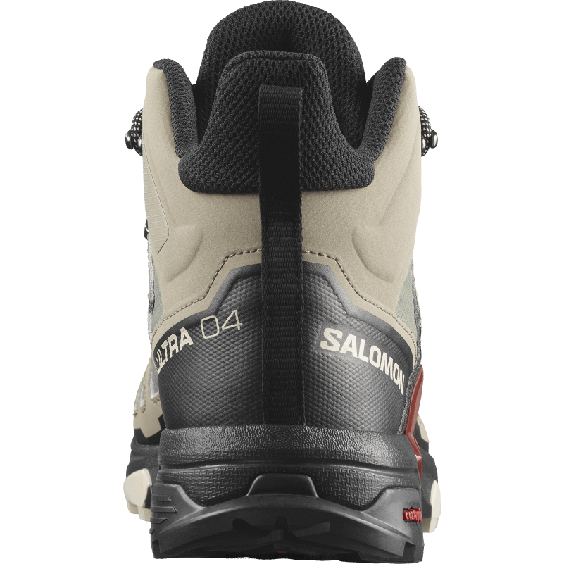 Salomon vintage khaki/svart/bränd henna vandringskängor för män - x ultra 4 mid gore-tex T82RP11