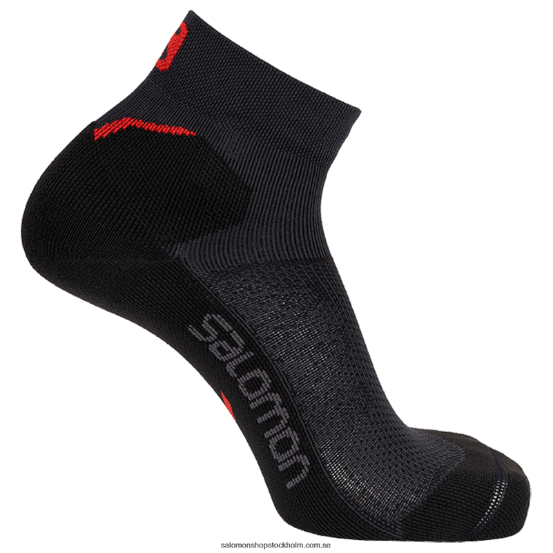Salomon ebenholts/racing röd herrstrumpor - speedcross ankel T82RP463