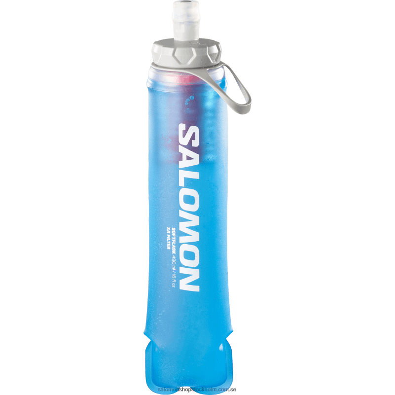 Salomon klarblå hydratiseringstillbehör för män - mjuk kolv xa filter 490ml/16oz 42 T82RP1208