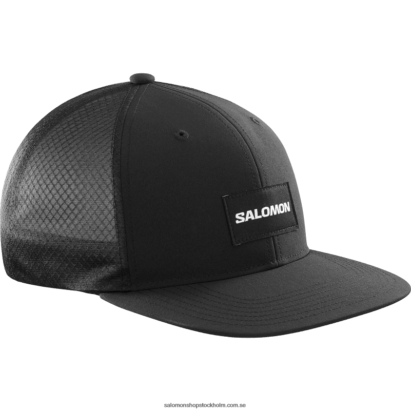 Salomon djup svart platt keps för män - lastbilschaufför T82RP419
