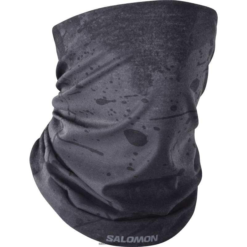Salomon djupt svart/ao/periskop halsvärmare för män - kors T82RP449