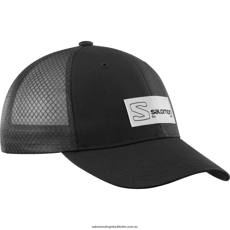 Salomon svart böjd keps för män - lastbilschaufför T82RP438