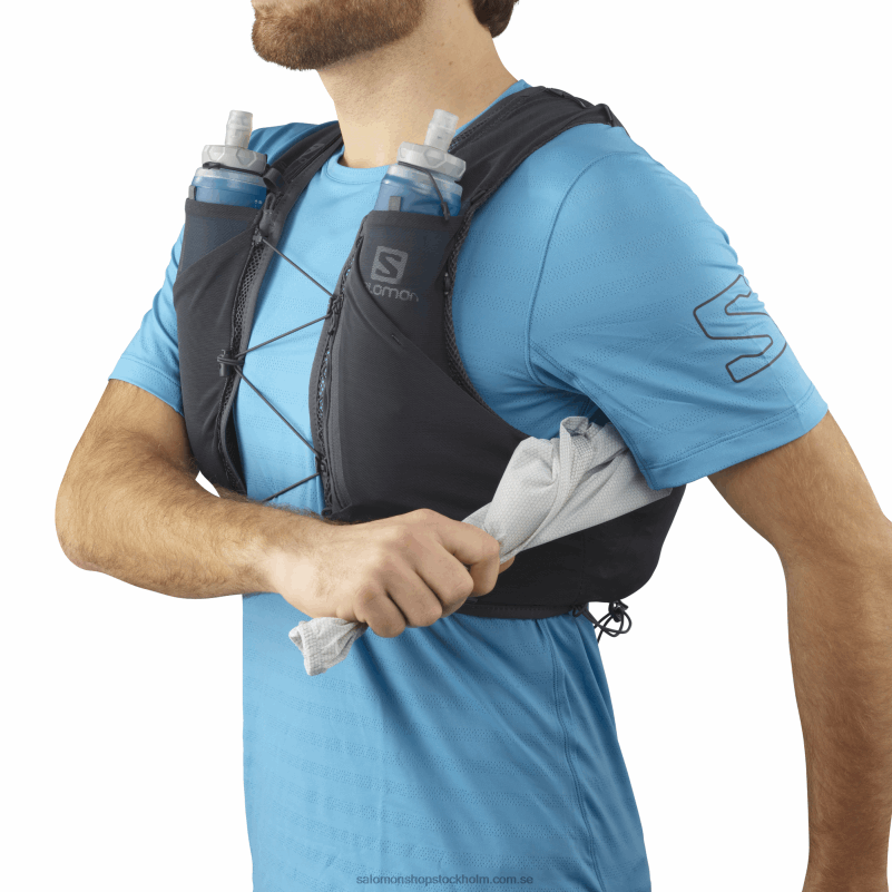 Salomon ebenholts löparväst för män med kolvar ingår - adv skin 5 T82RP356