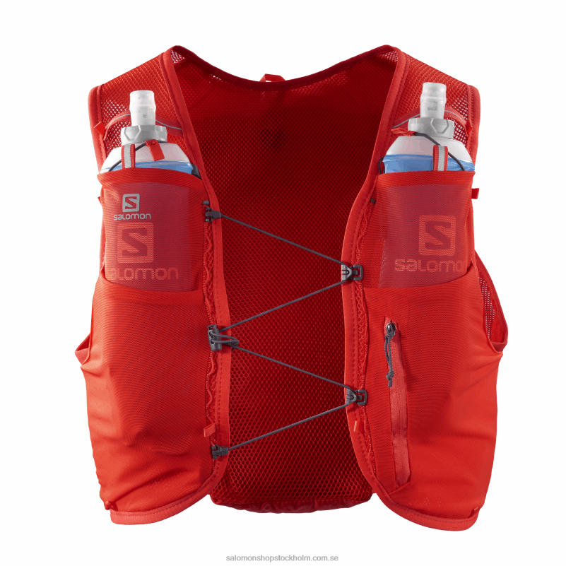 Salomon eldröd löparväst för män - adv hydraväst 8 T82RP357