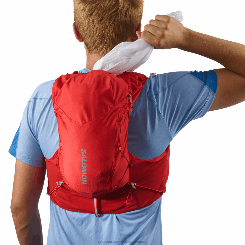 Salomon gojibär/ebenholts löparväst för män med kolvar ingår - adv skin 12 T82RP303