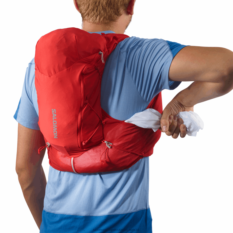 Salomon gojibär/ebenholts löparväst för män med kolvar ingår - adv skin 12 T82RP303