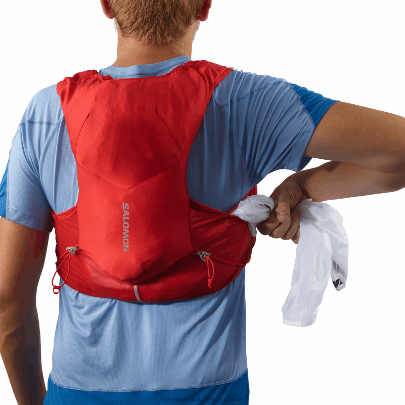 Salomon gojibär/ebenholts löparväst för män med kolvar ingår - adv skin 5 T82RP320