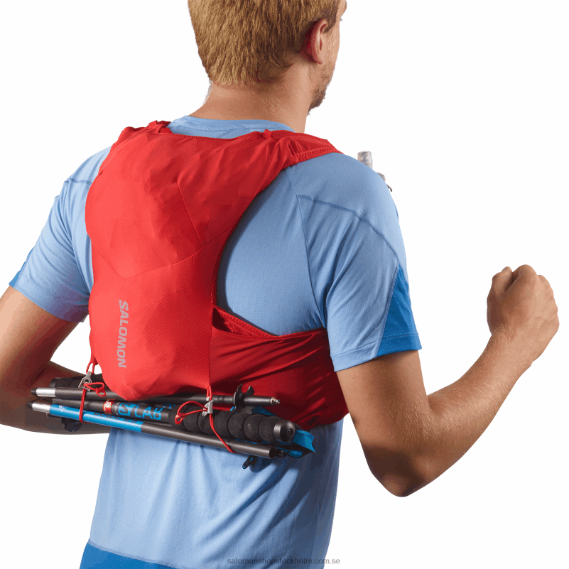 Salomon gojibär/ebenholts löparväst för män med kolvar ingår - adv skin 5 T82RP320