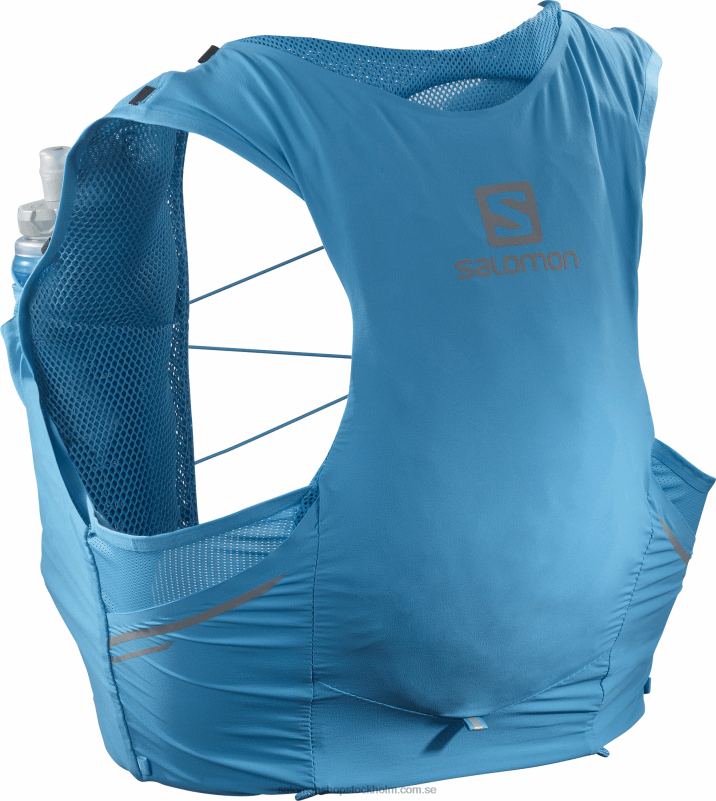 Salomon hawaiian ocean/svart löparväst för män med kolvar ingår - sense pro 5 T82RP340