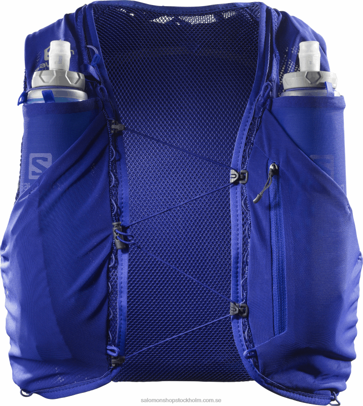 Salomon klematisblå/ebenholts löparväst för män med kolvar ingår - adv skin 5 T82RP355