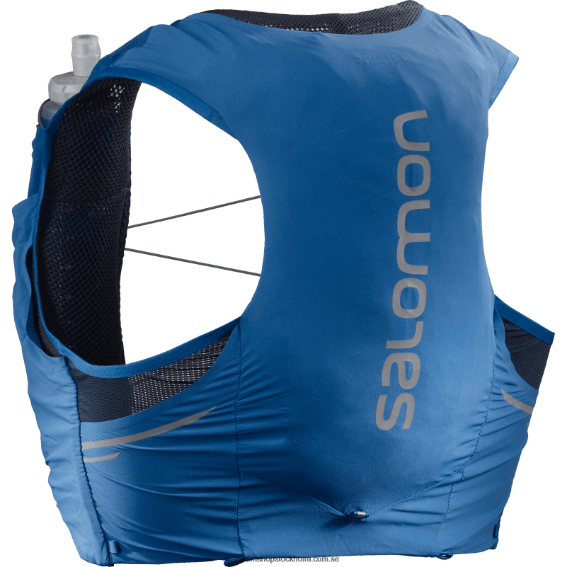 Salomon nautisk blå/ebenholts/humör indigo löparväst för män med kolvar ingår - sense pro 5 T82RP337