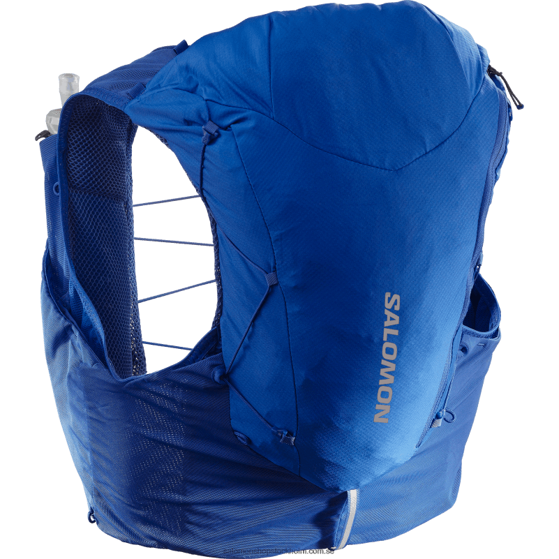 Salomon nautisk blå/ebenholts/vit löparväst för män med kolvar ingår - adv skin 12 T82RP302