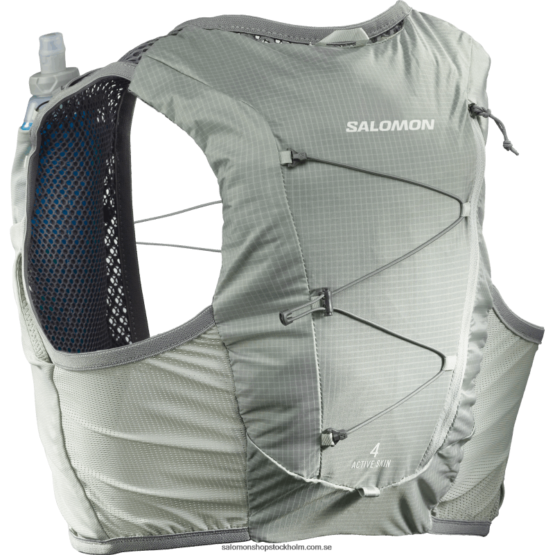 Salomon smidesjärn/sedona salvia löparväst för män med flaskor ingår - aktiv hud 4 T82RP329