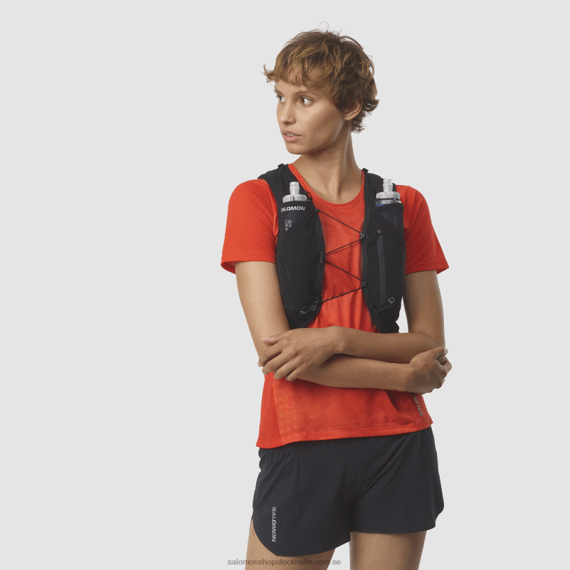 Salomon svart/ebenholts löparväst för män med kolvar ingår - adv skin 5 T82RP317