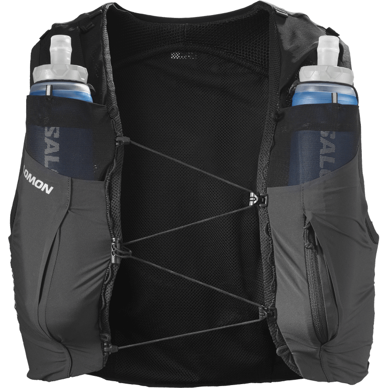 Salomon svart/ebenholts löparväst för män med kolvar ingår - sense pro 5 T82RP338