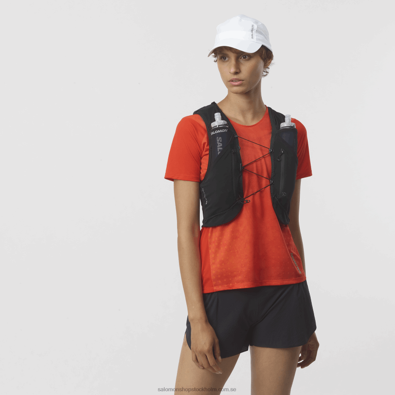 Salomon svart löparväst för män med kolvar ingår - adv skin 12 T82RP301