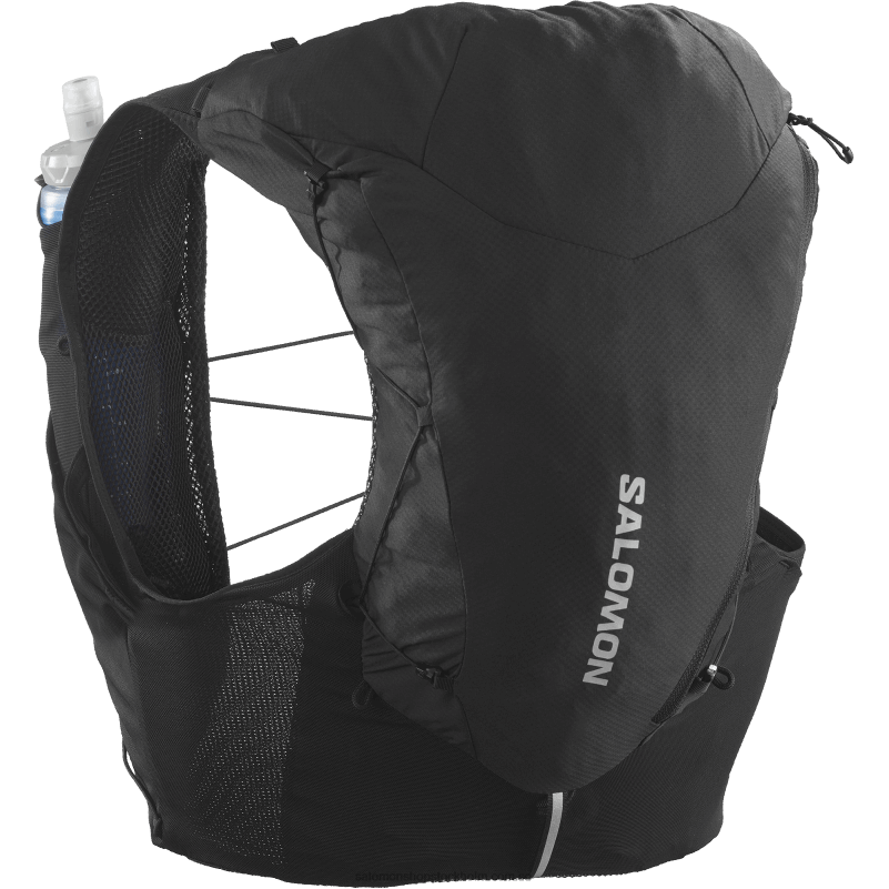 Salomon svart löparväst för män med kolvar ingår - adv skin 12 T82RP301