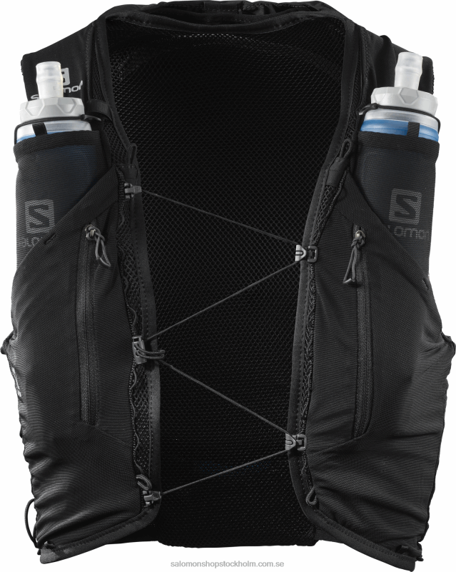 Salomon svart löparväst för män med kolvar ingår - adv skin 12 T82RP354