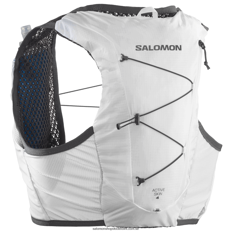 Salomon vit/ebenholts löparväst för män med kolvar ingår - aktiv hud 8 T82RP327