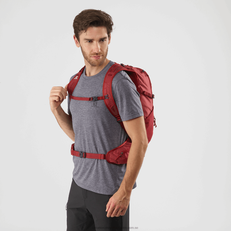 Salomon chilipeppar/röd dahlia/ebenholts vardagsväska för män - banbrytare 30 T82RP367