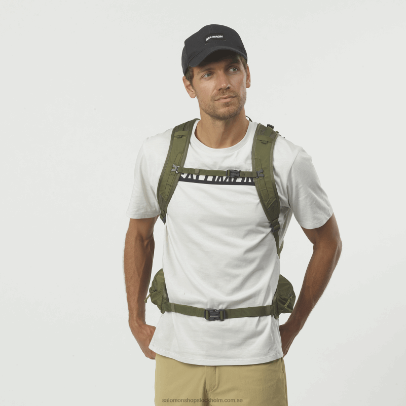 Salomon martini oliv/olivnatt/ebenholts vardagsväska för män - banbrytare 30 T82RP369
