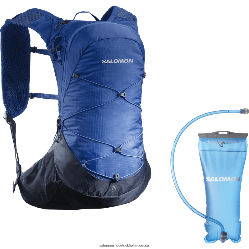 Salomon nautisk blå/humör indigo vandringsväska för män - xt 10 blåsa T82RP359