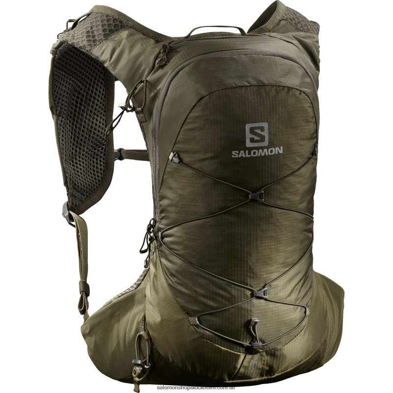 Salomon oliv natt/martini oliv vandringsväska för män - xt 10 T82RP1205