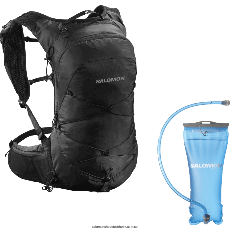 Salomon svart vandringsväska för män - xt 15 blåsa T82RP376