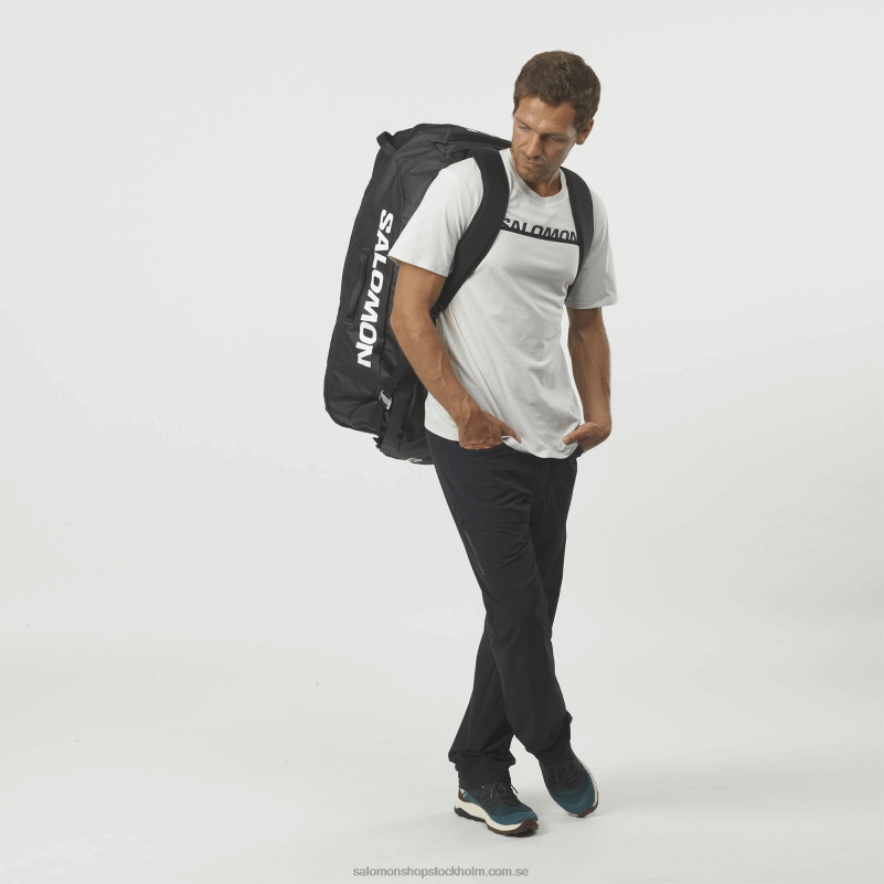 Salomon svart åkpåse för män - outlife duffel 70 T82RP405